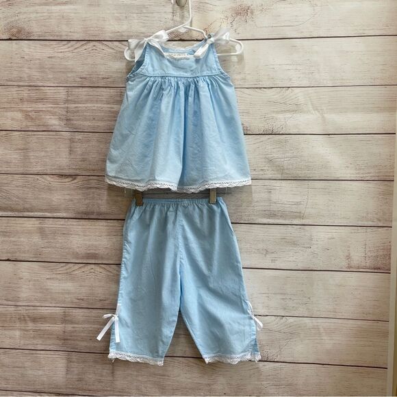 VINTAGE BELLA LUNA BY STRASBURG TWO PIECE PANT SET - Picture 1 of 7